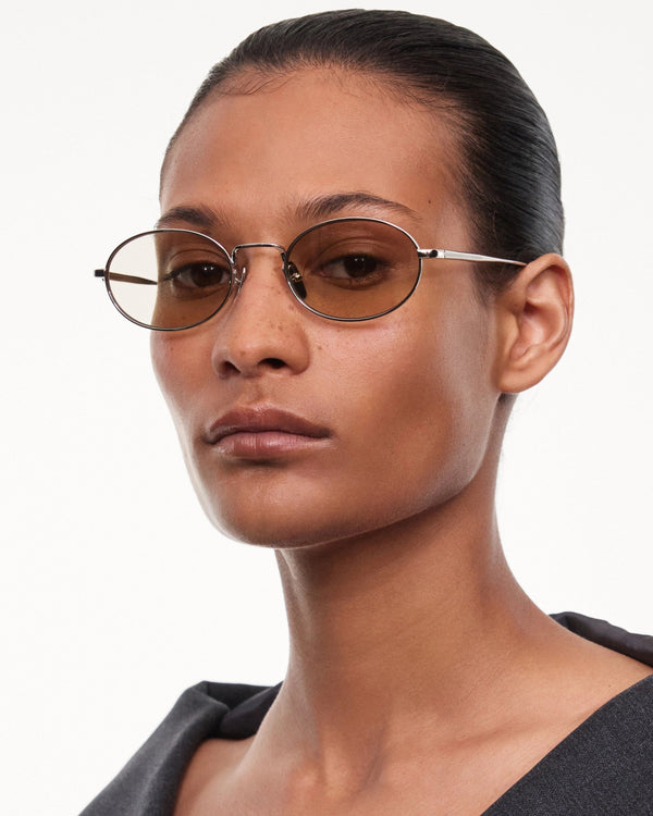 Titan Oval / Silver & Polarised Brown Lens - Shade Files